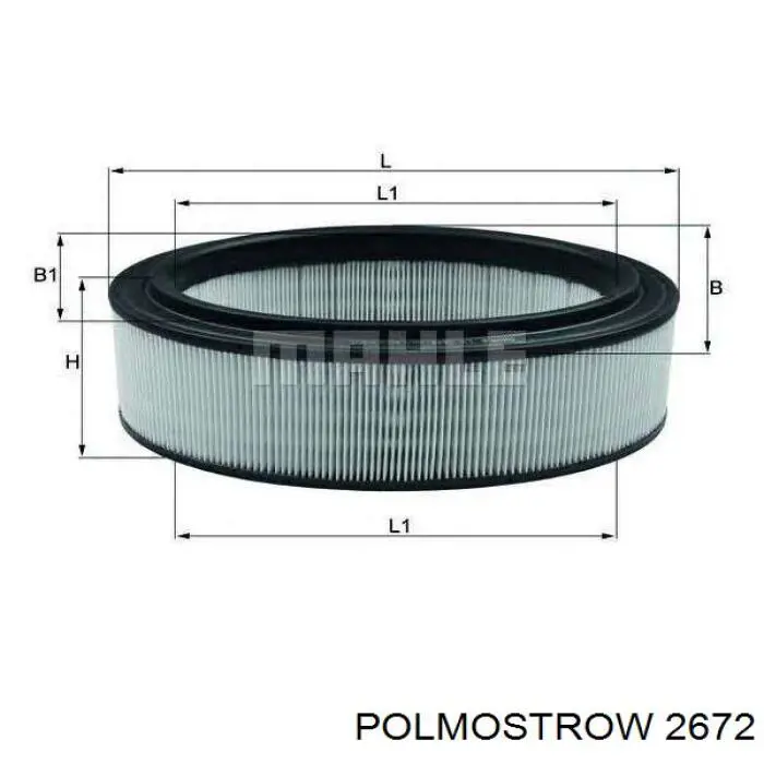 2673 Polmostrow Глушник передній