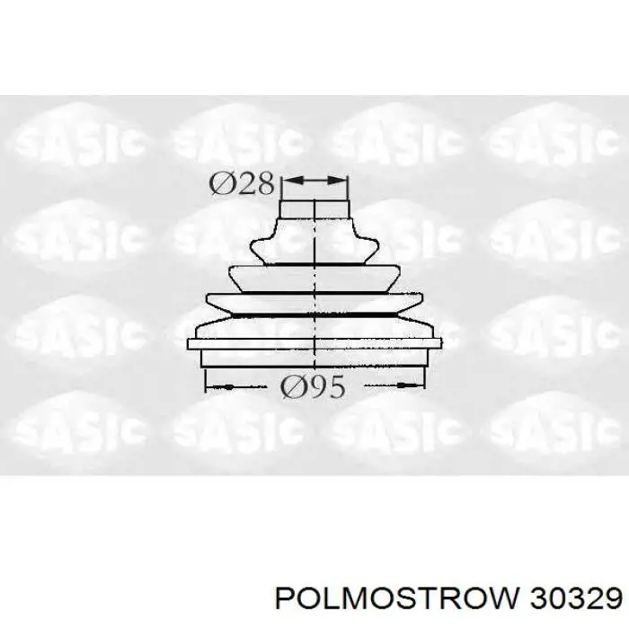 30329 Polmostrow труба приймальна (штани глушника, передня)