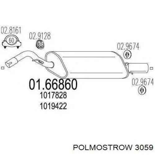 Купити 3059 Polmostrow Вихлоп