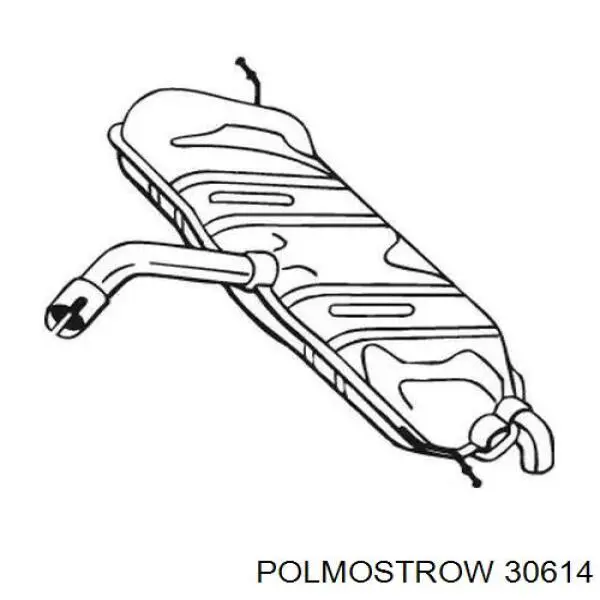 30614 Polmostrow Глушилка задня