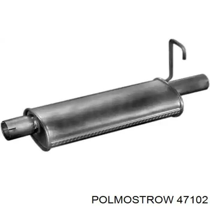 Купити 47102 Polmostrow Патрубок глушника від середньої до задньої частини