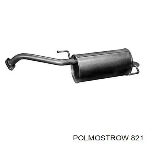 821 Polmostrow Середній глушник