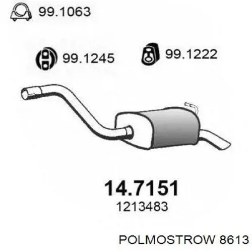 Глушник, центральна частина 8613 Polmostrow