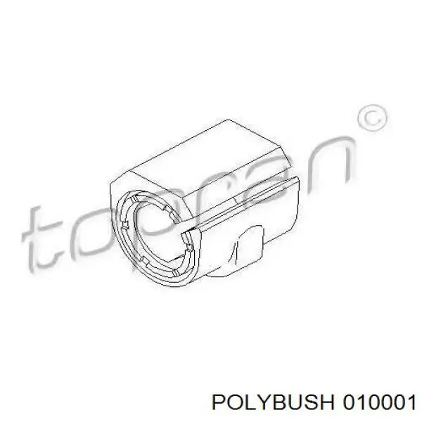 010001 Polybush Втулка стабілізатора переднього