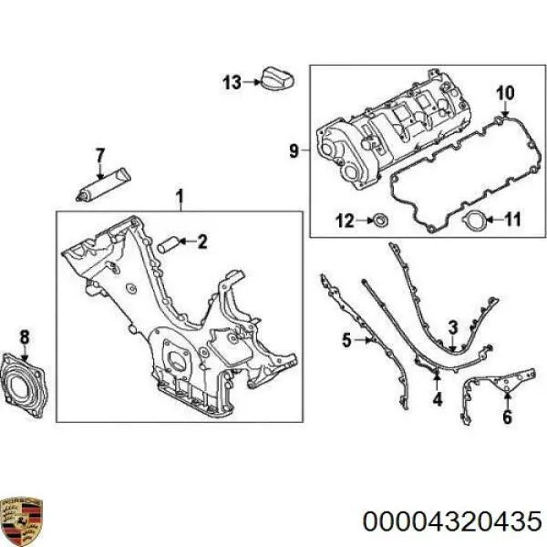 Купити 00004320435 Porsche Герметик силіконовий