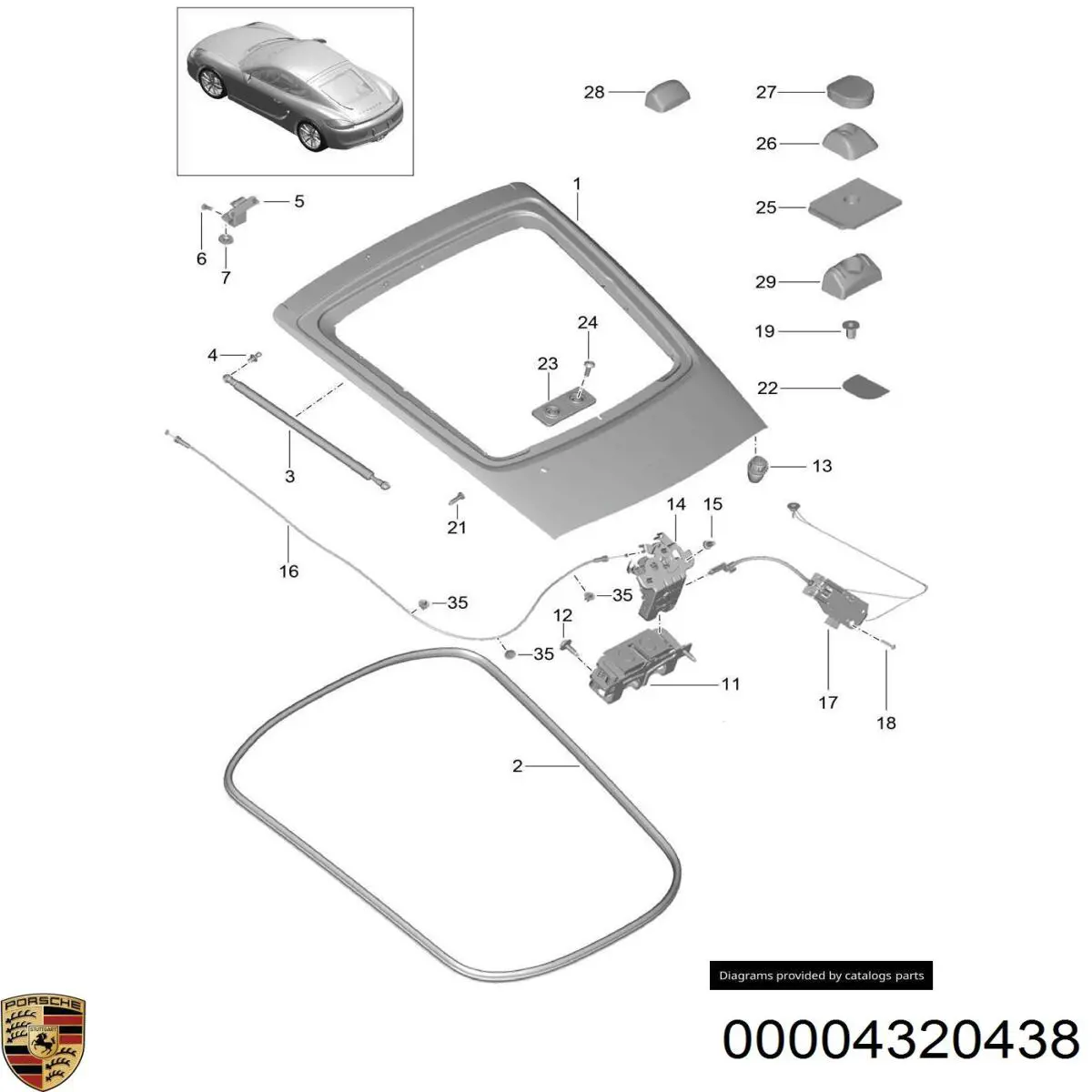  Porsche 00004320438 ціна, від 59.15 USD