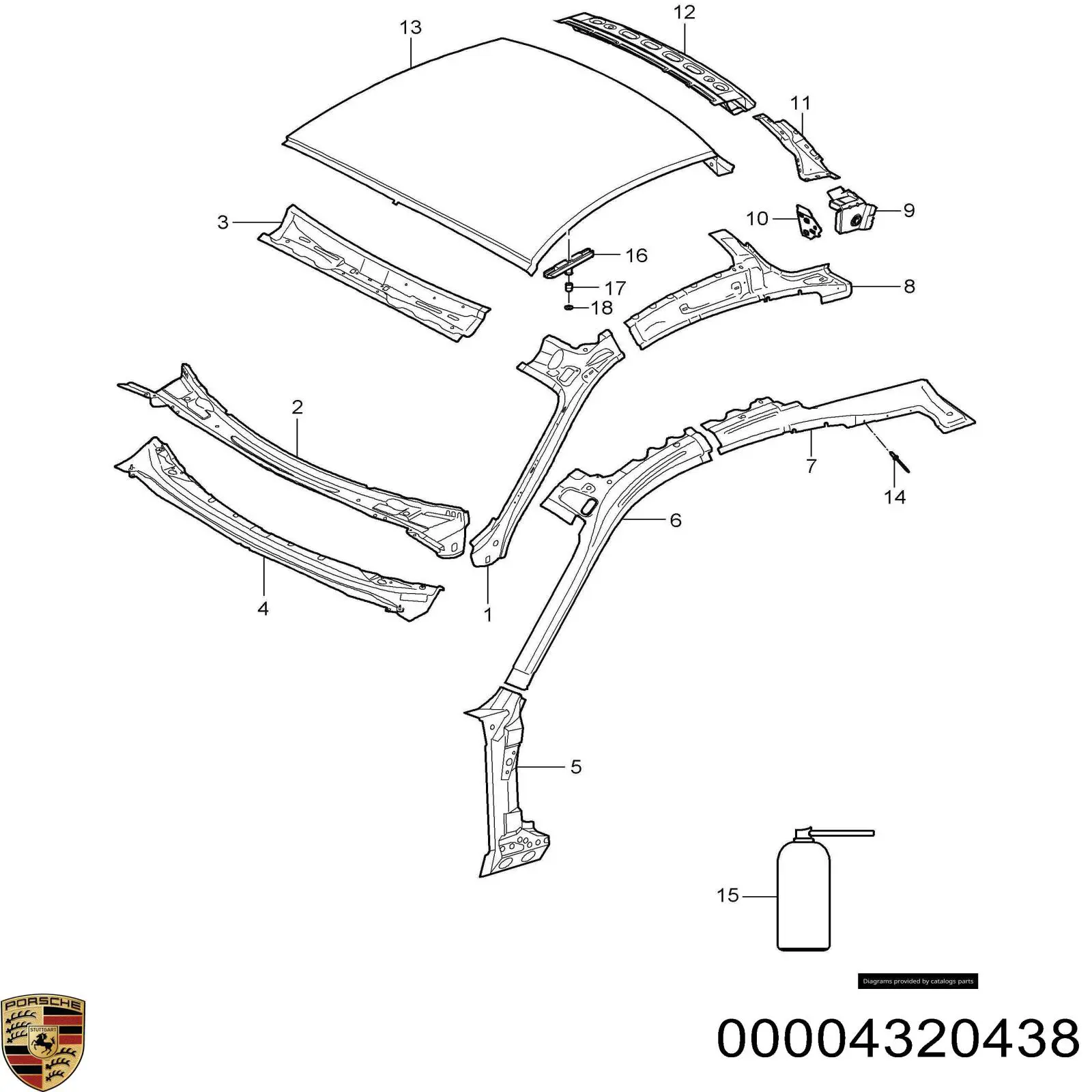 Купити 00004320438 Porsche 