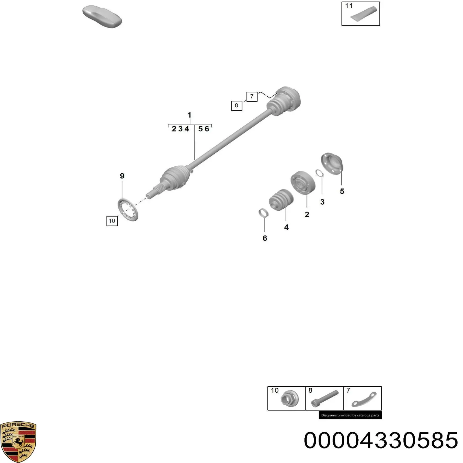 00004330585 Porsche Мастило універсальне