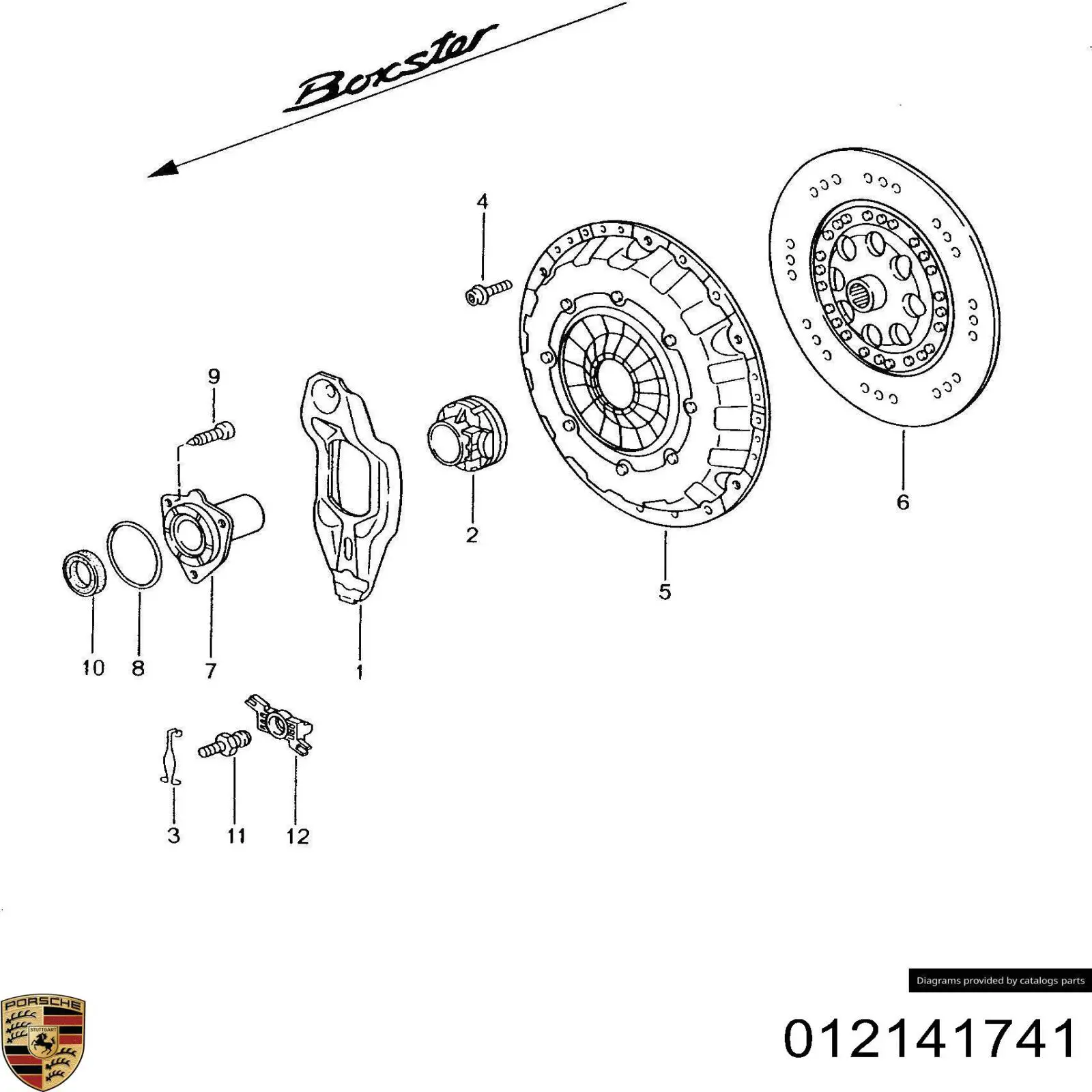 Пружина вилки зчеплення Porsche 012141741 ціна, від 2.02 USD