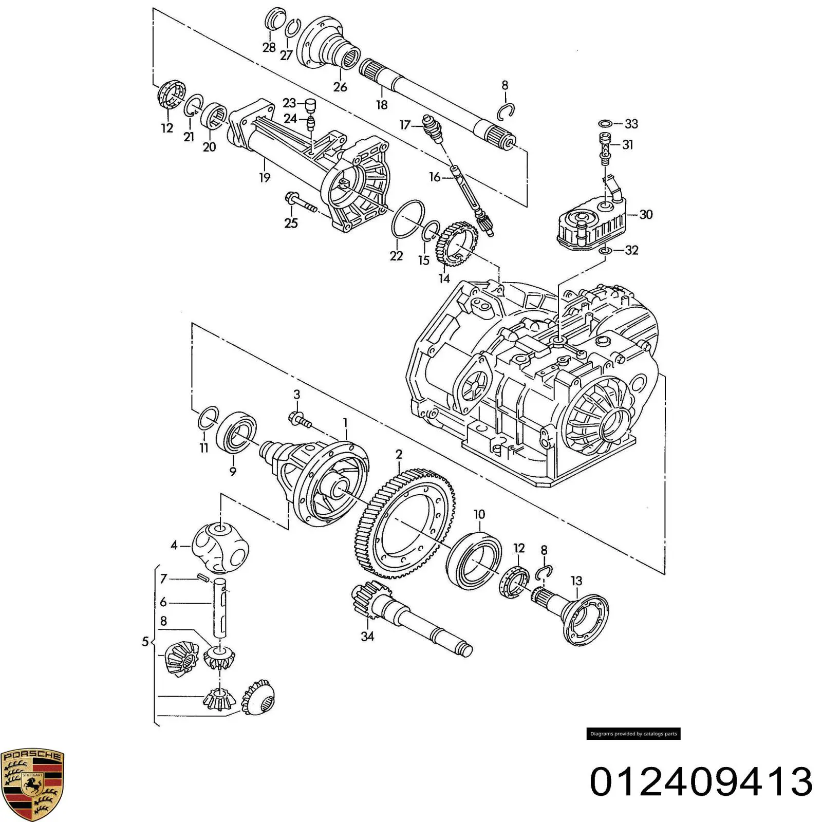 Купити 012409413 Porsche 
