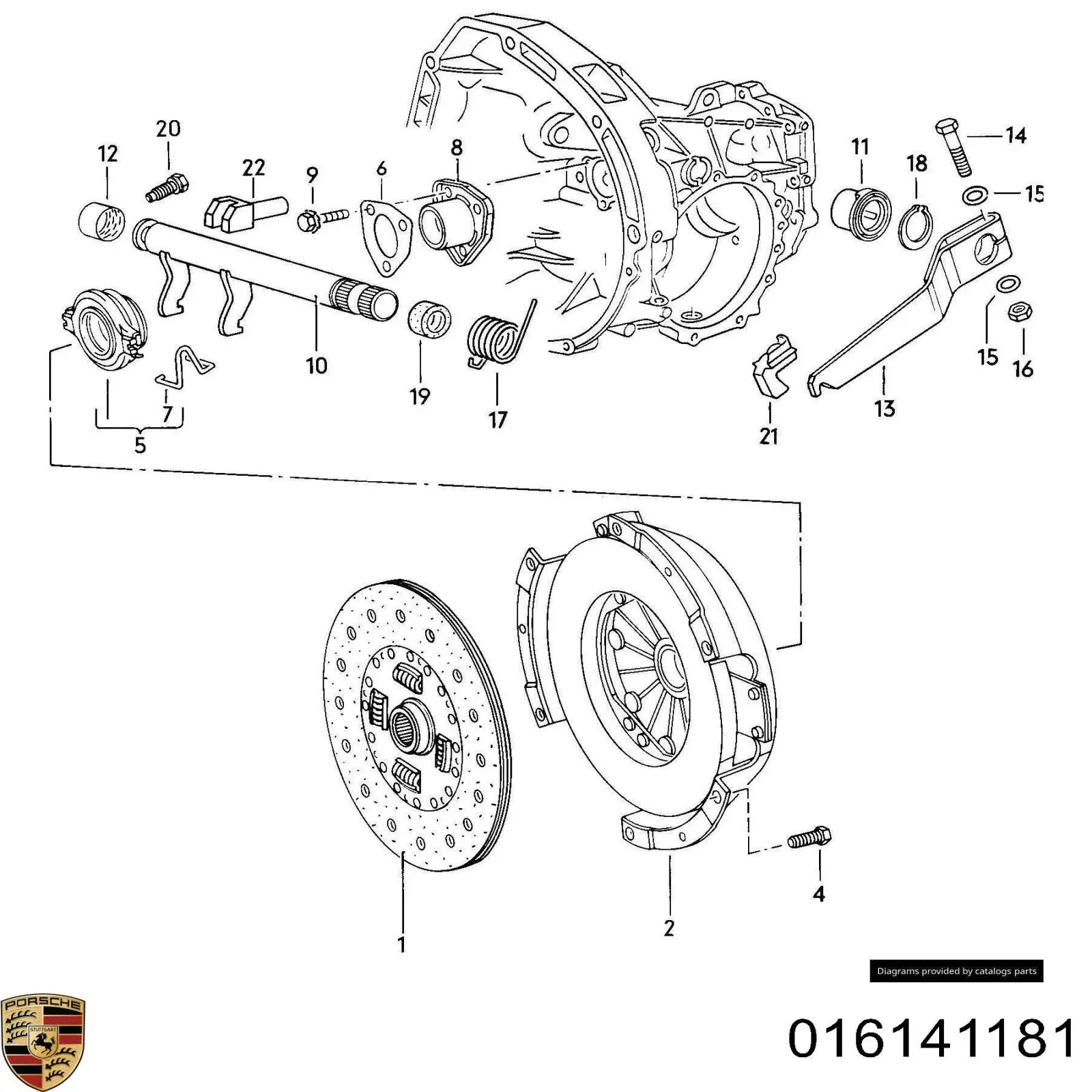 Направляюча первинного валу КПП Porsche 016141181 ціна, від 3.86 USD