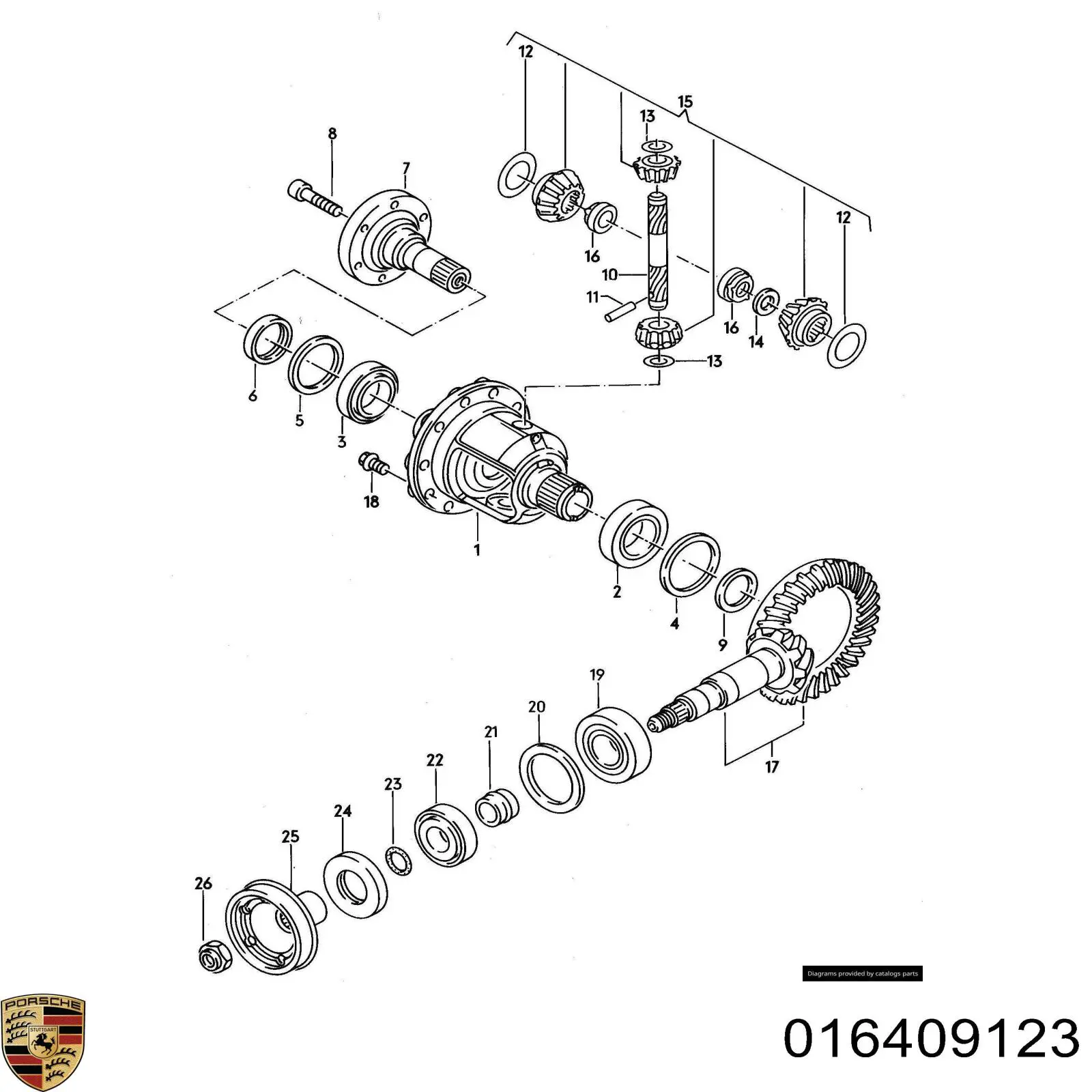 Підшипник ступиці 016409123 Porsche