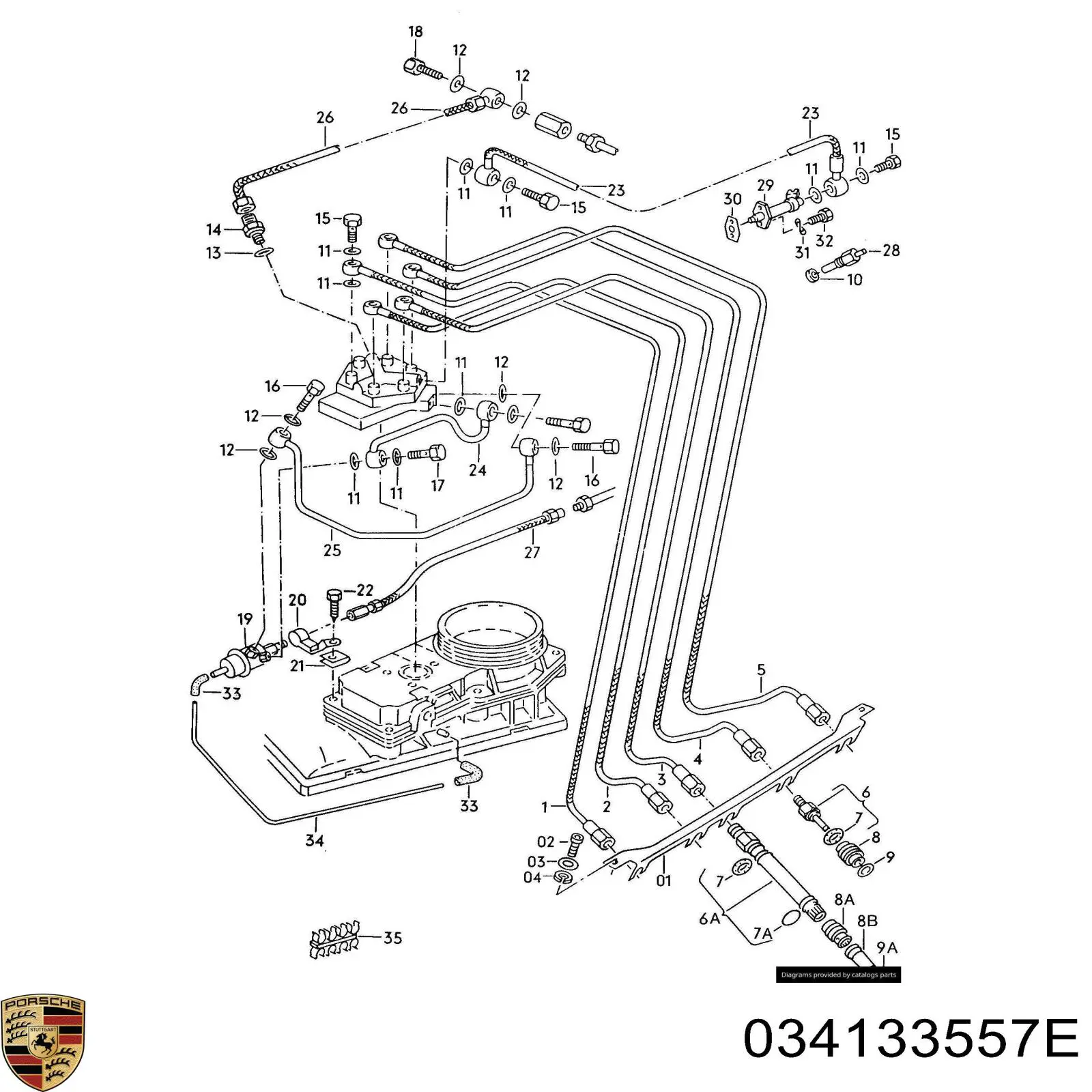 Ремкомплект форсунок 034133557E Porsche