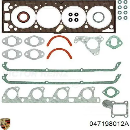 Комплект прокладок двигуна, повний Porsche 047198012A ціна, від 122.89 USD