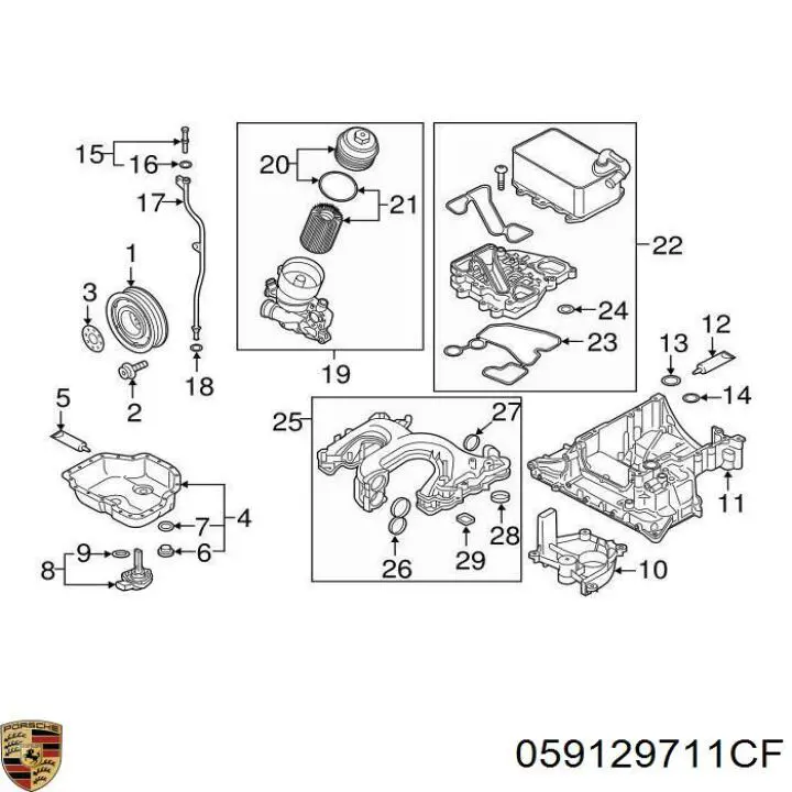 Колектор впускний 059129711CF Porsche