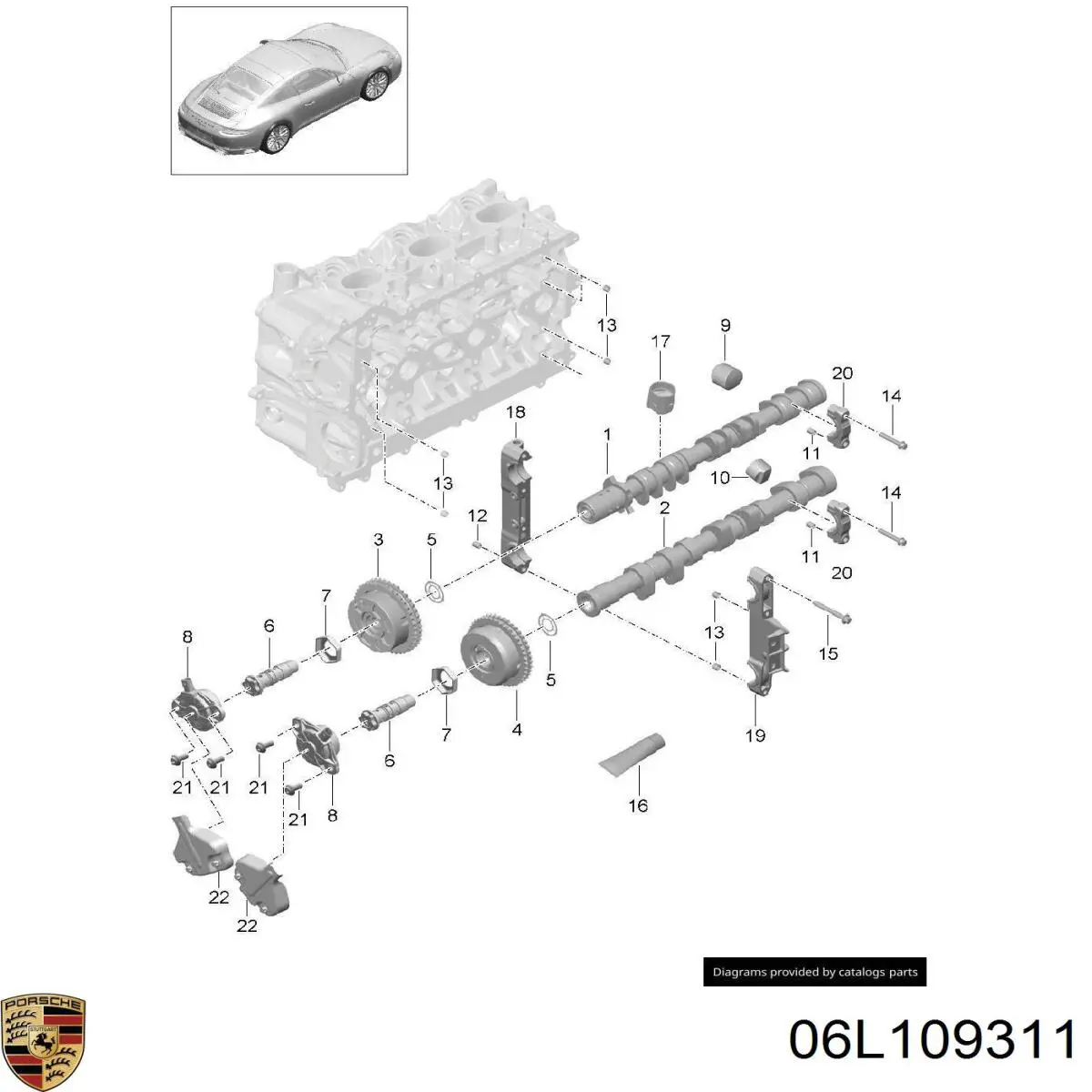 Штовхач паливного насосу Porsche 06L109311 ціна, від 20.60 USD