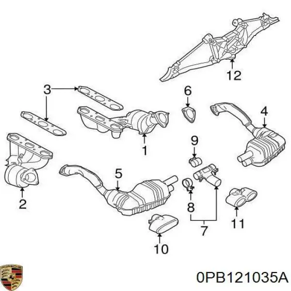 0PB121035A Porsche Насос охолодження
