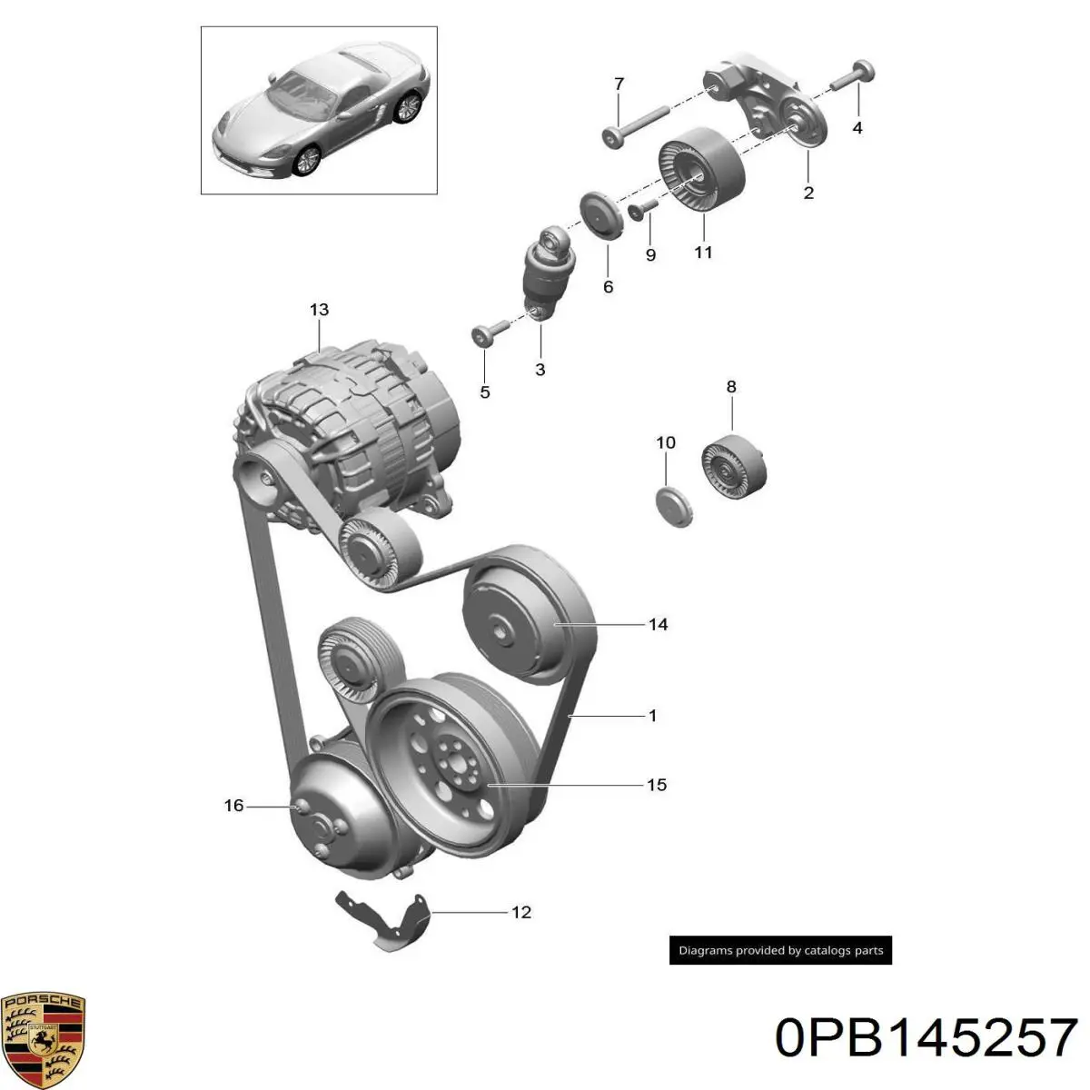 0PB145257 Porsche 
