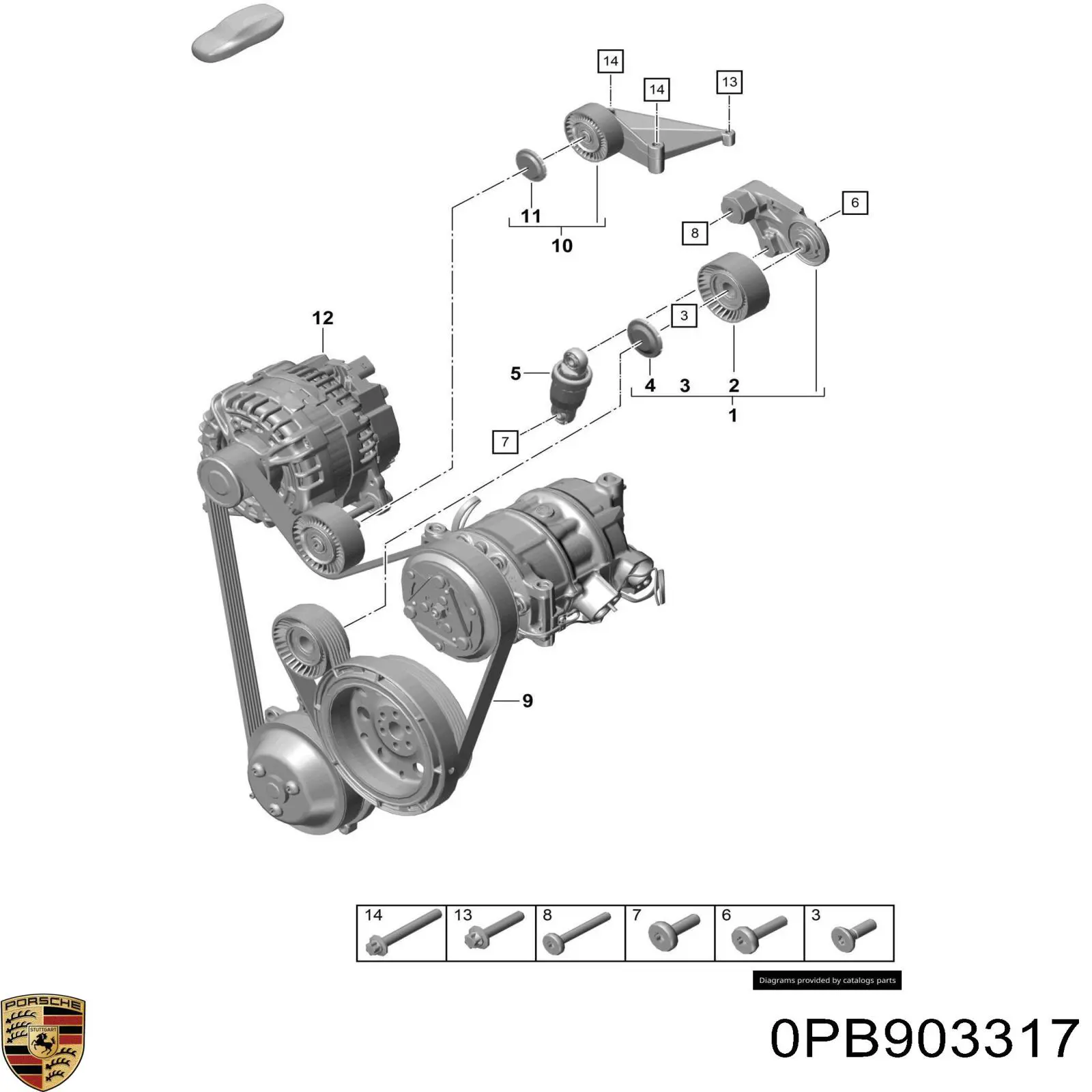 0PB903317 Porsche 