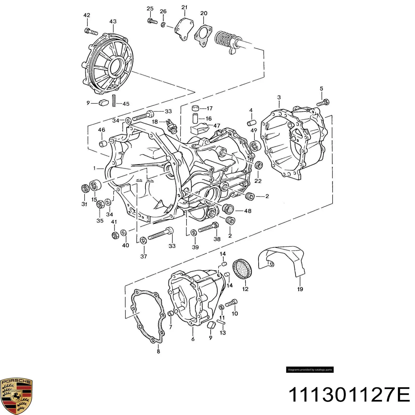 Пробка піддона АКПП 111301127E Porsche