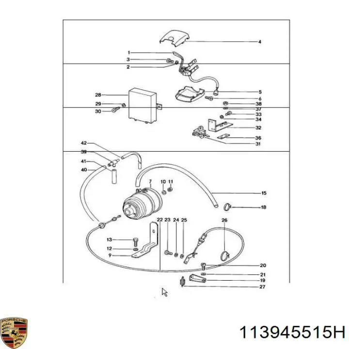 Жабка тормозу 113945515H Porsche
