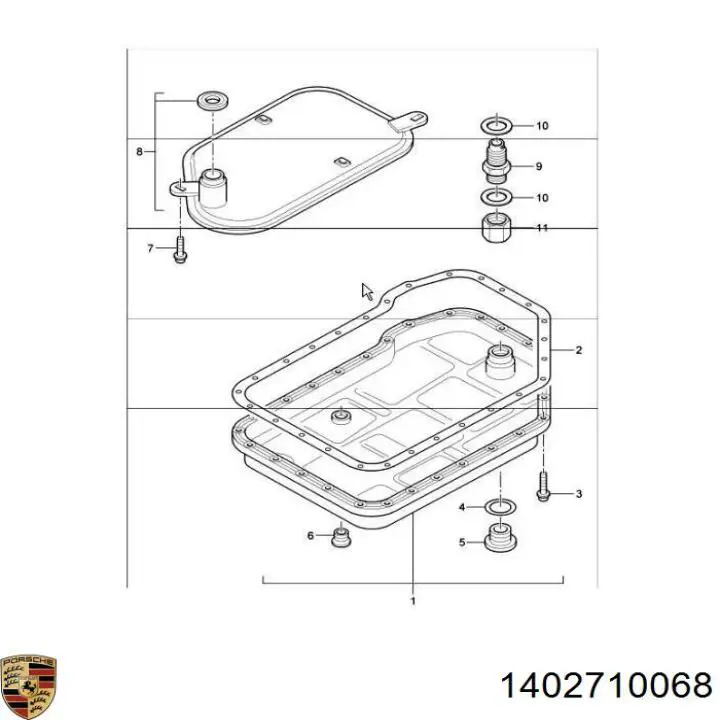 Кронштейн КПП Porsche 1402710068 ціна, від 4.73 USD