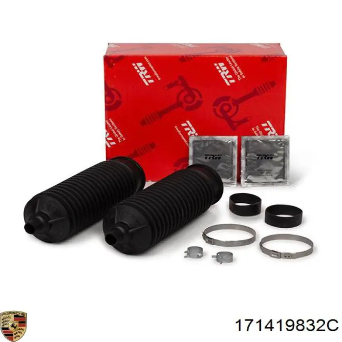 Пильник рульового механізму/рейки, правий Porsche 171419832C ціна, від 3.65 USD