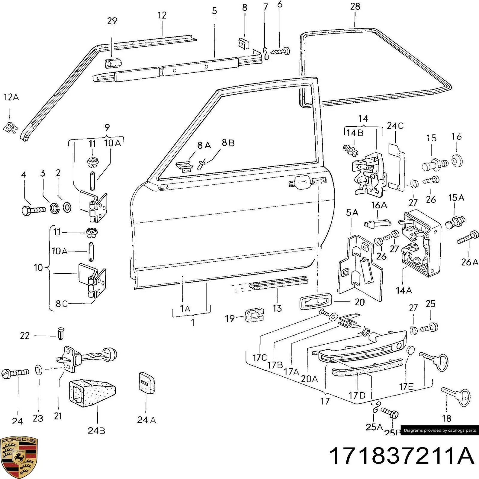 Купити 171837211A Porsche 