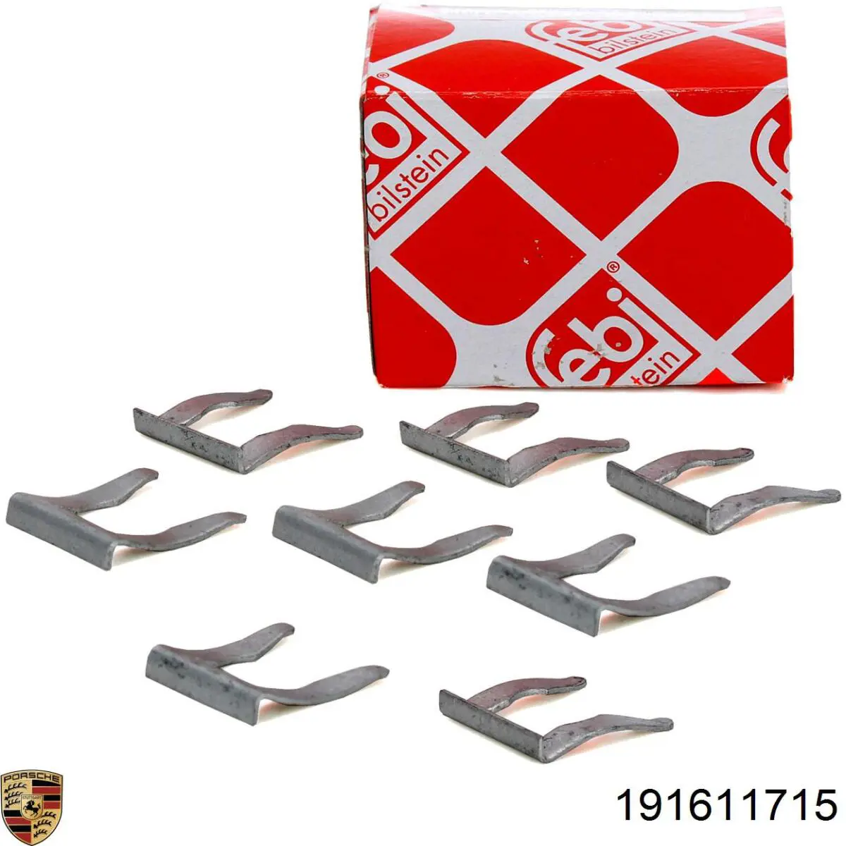 Купити 191611715 Porsche Скоба кріплення гальмівного шлангу