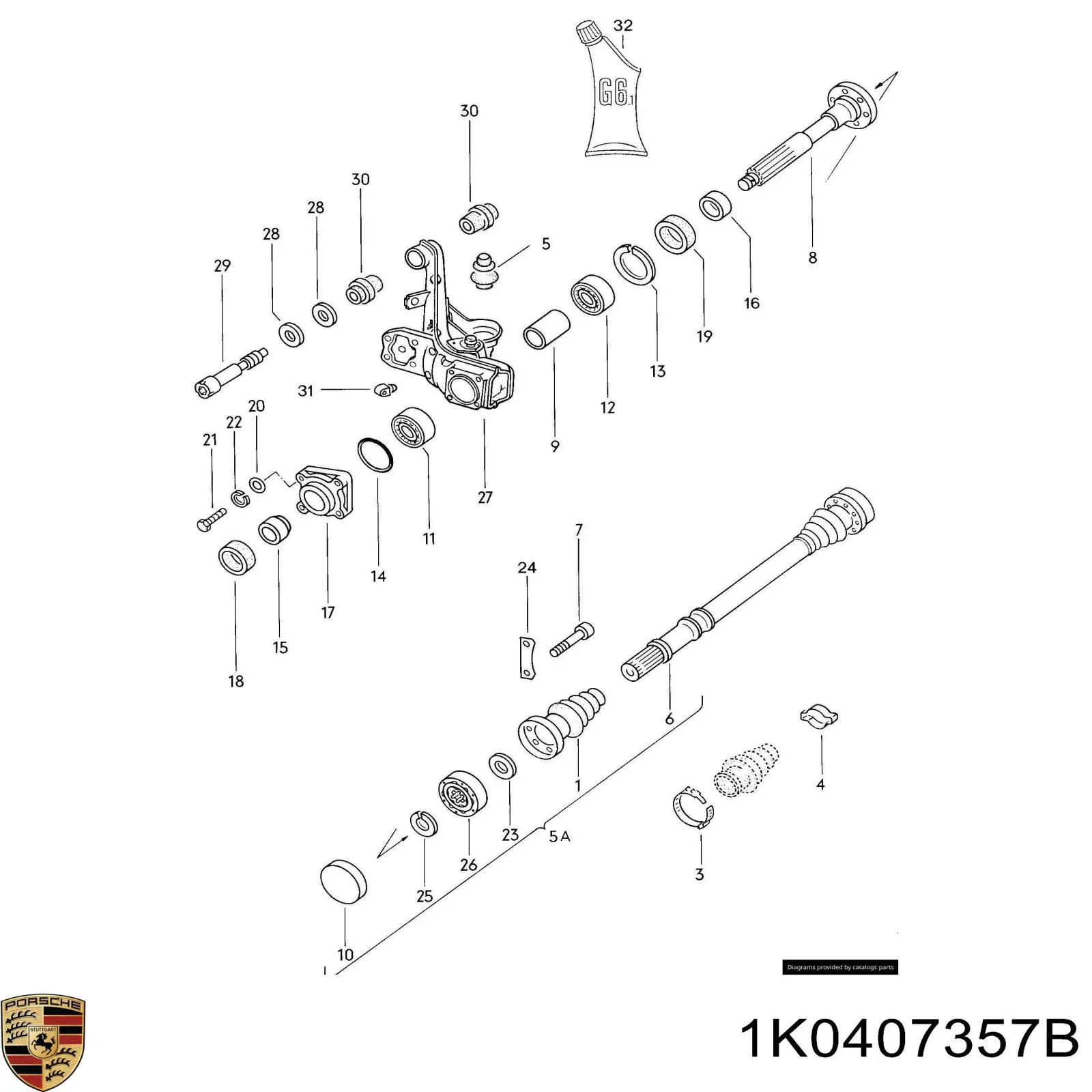 1K0407357B Porsche 