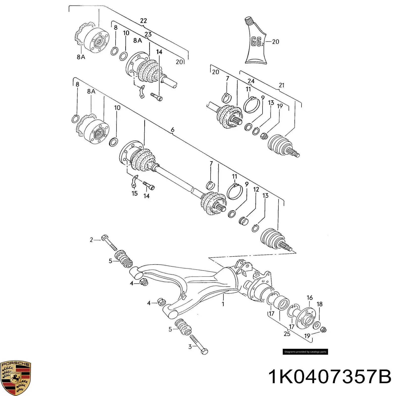  Porsche 1K0407357B ціна, від 1.68 USD