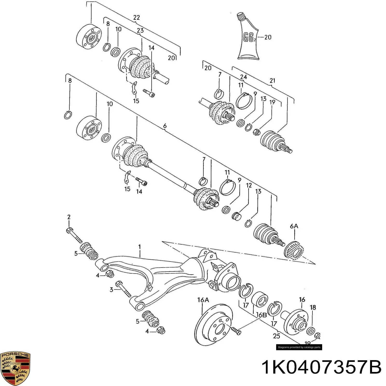 Купити 1K0407357B Porsche 