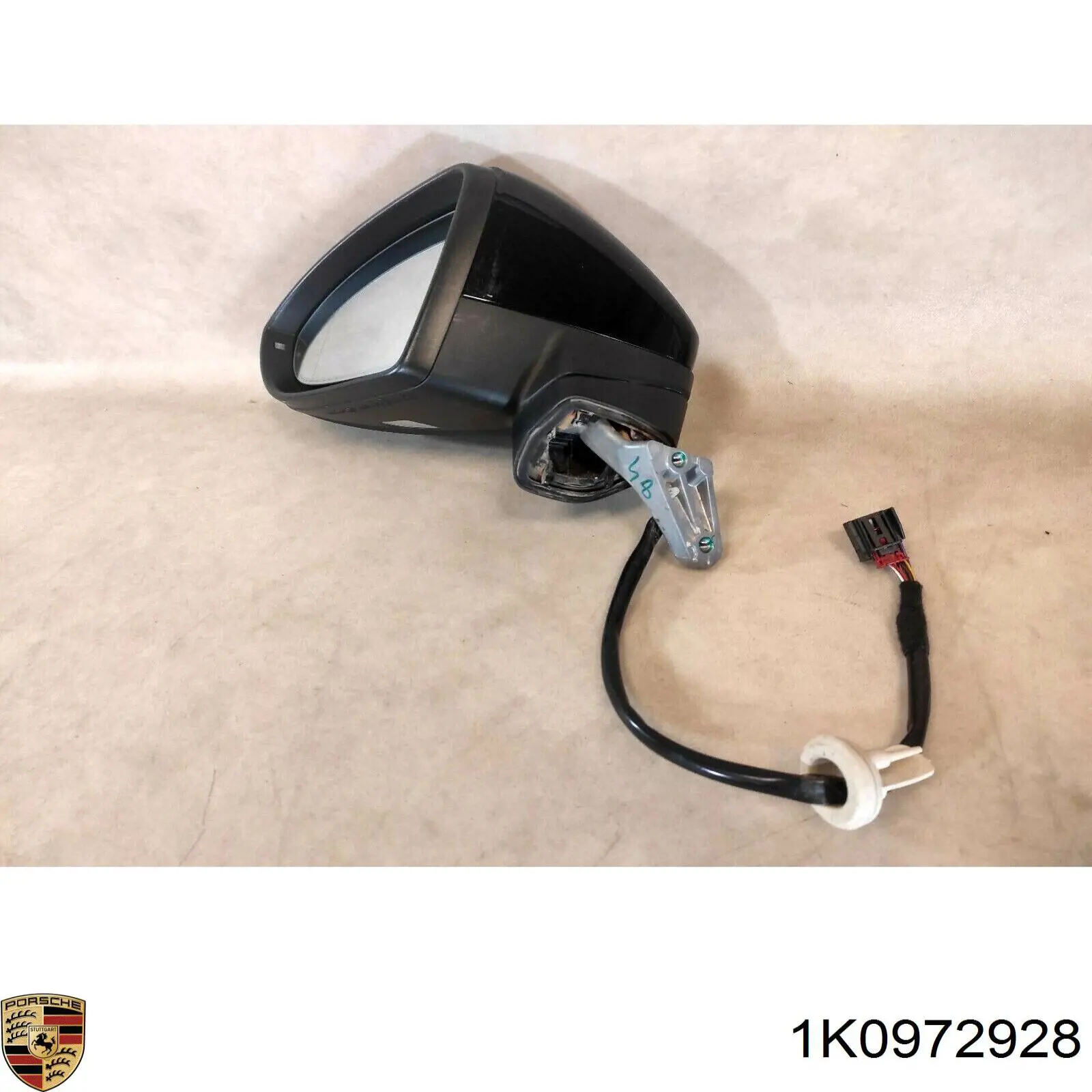 Купити 1K0972928 Porsche Накладка/кришка дзеркала заднього виду, ліва