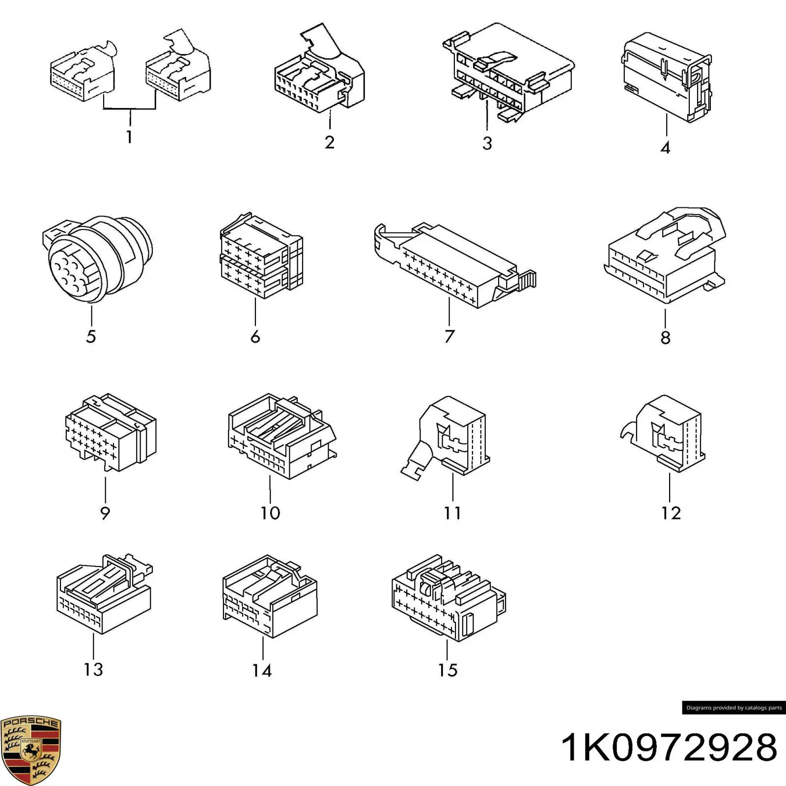 Накладка лівого дзеркала заднього виду Porsche 1K0972928