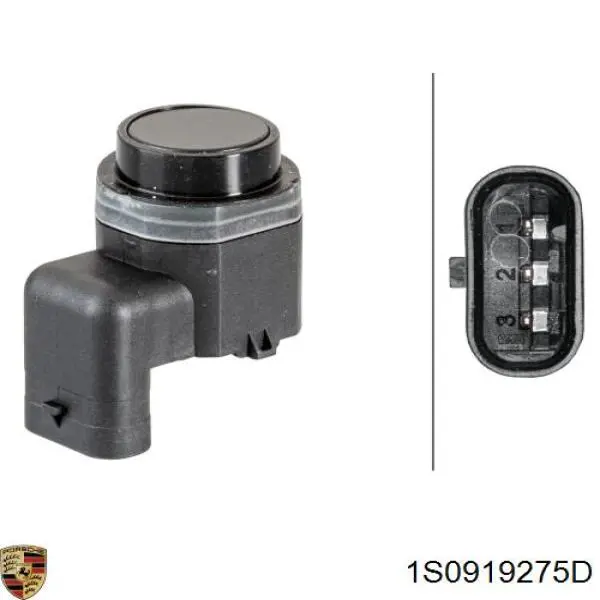 Купити 1S0919275D Porsche Датчик сигналізації парковки (парктроник), передній / задній,