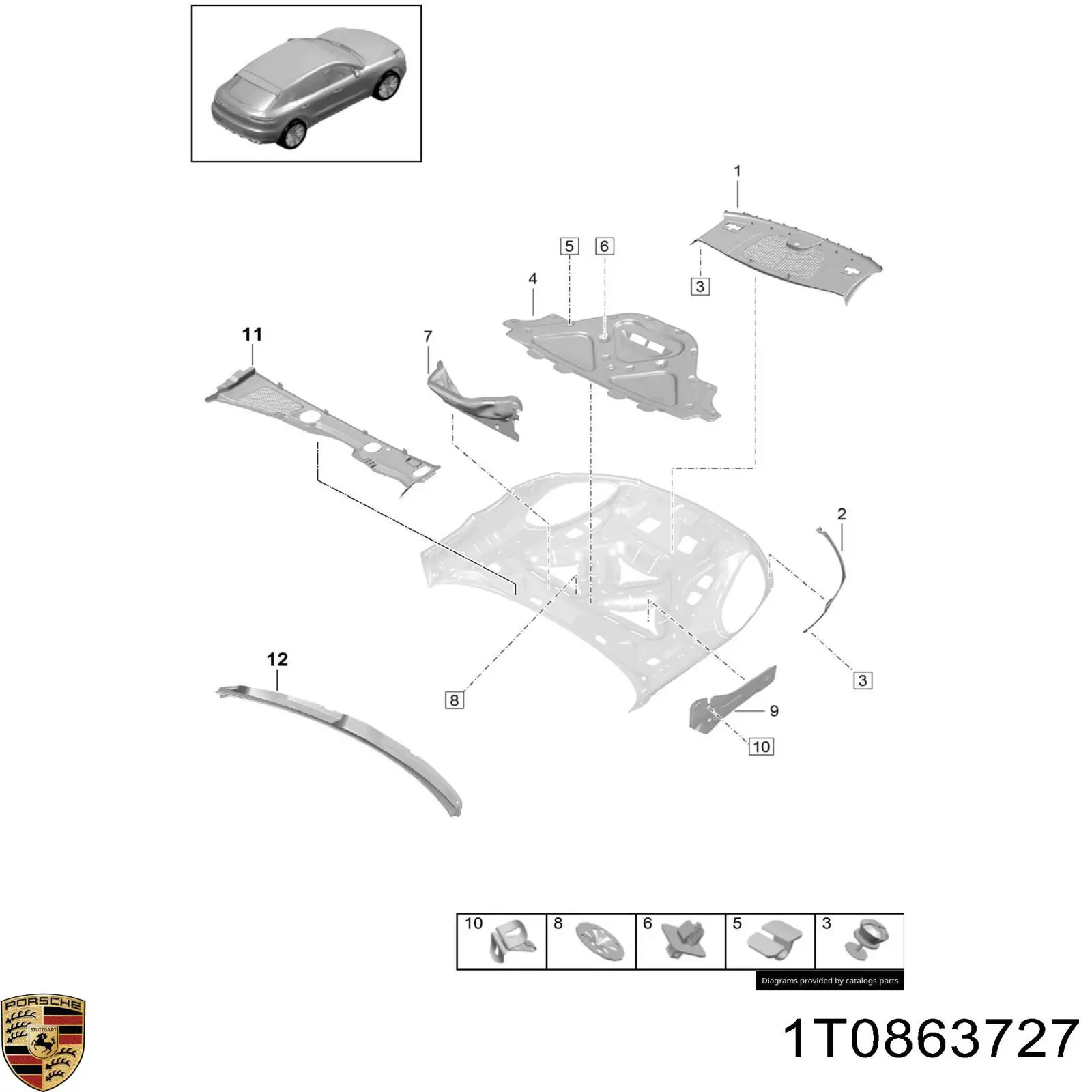  VAG 1T0863727 ціна, від 0.70 USD