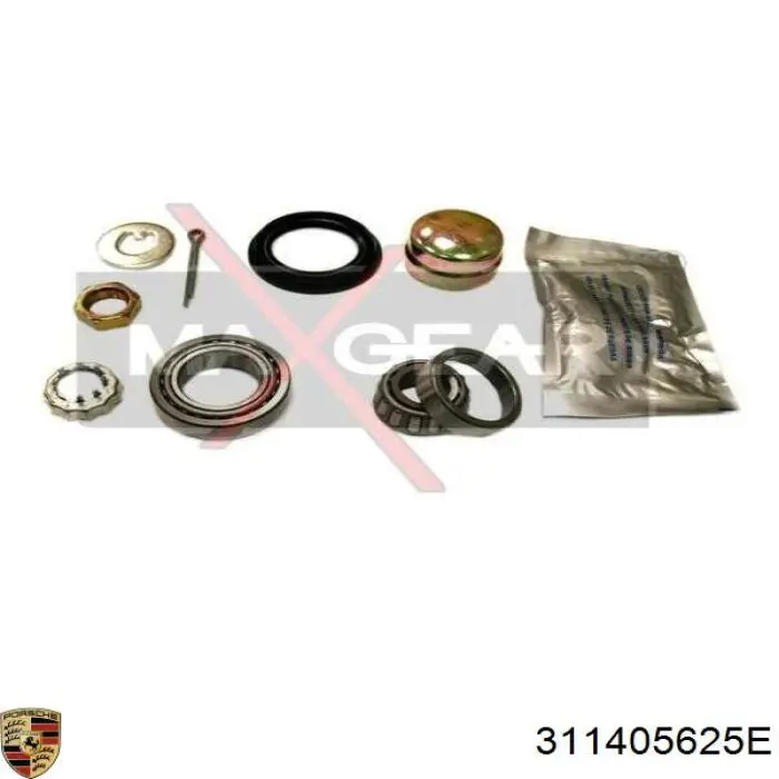 Підшипник маточини задньої, внутрішній Porsche 311405625E ціна, від 5.53 USD