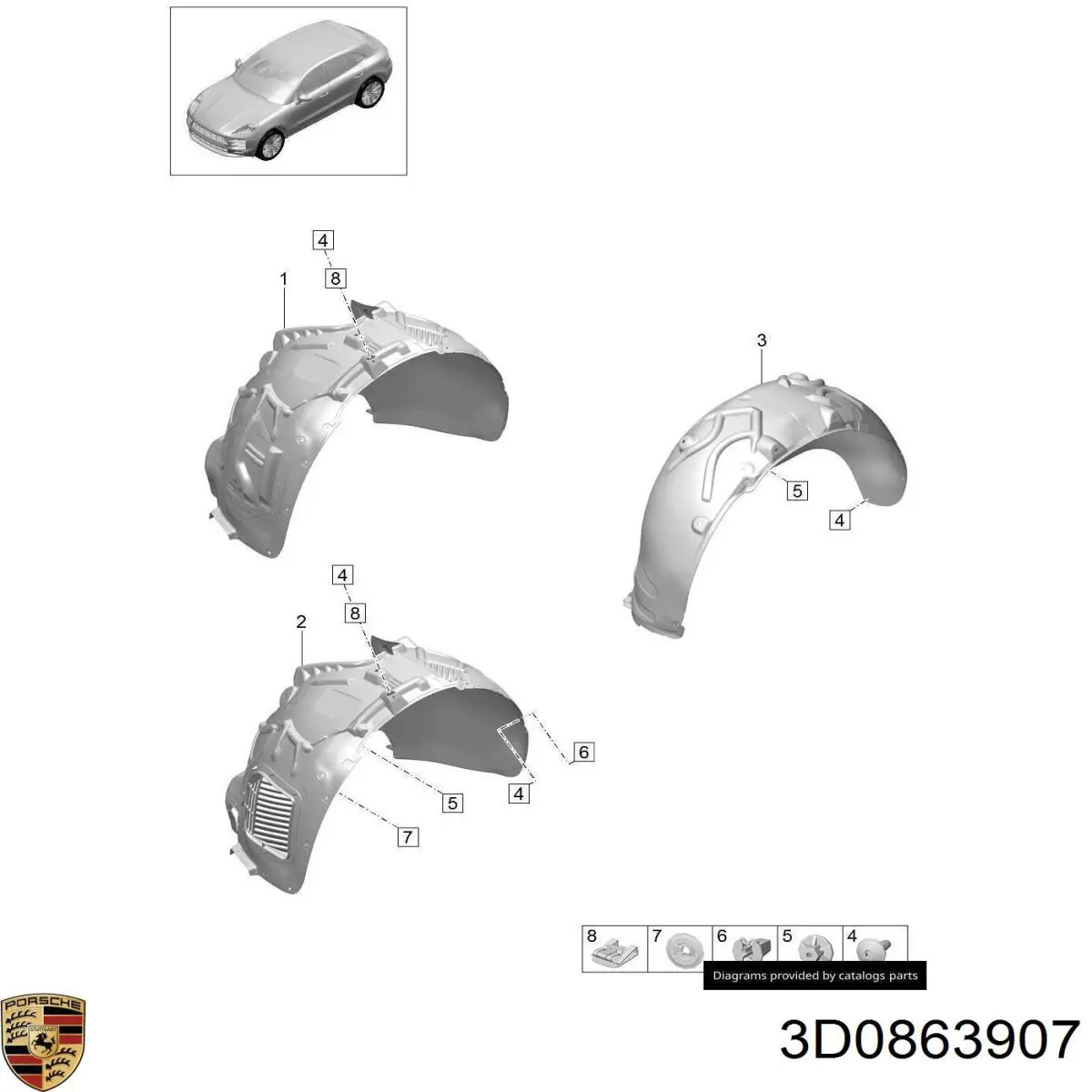  VAG 3D0863907 ціна, від 3.44 USD