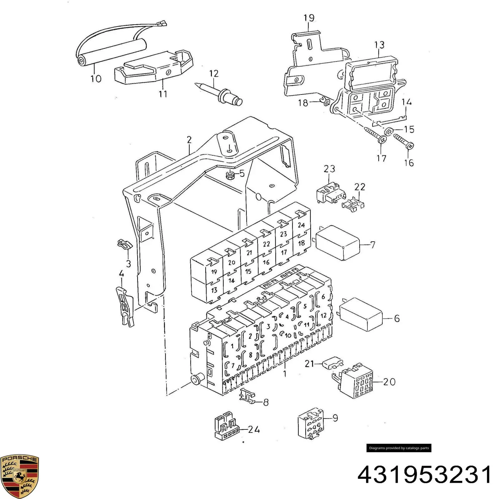 Автомобільні реле поворотів Porsche 431953231 ціна, від 5.23 USD