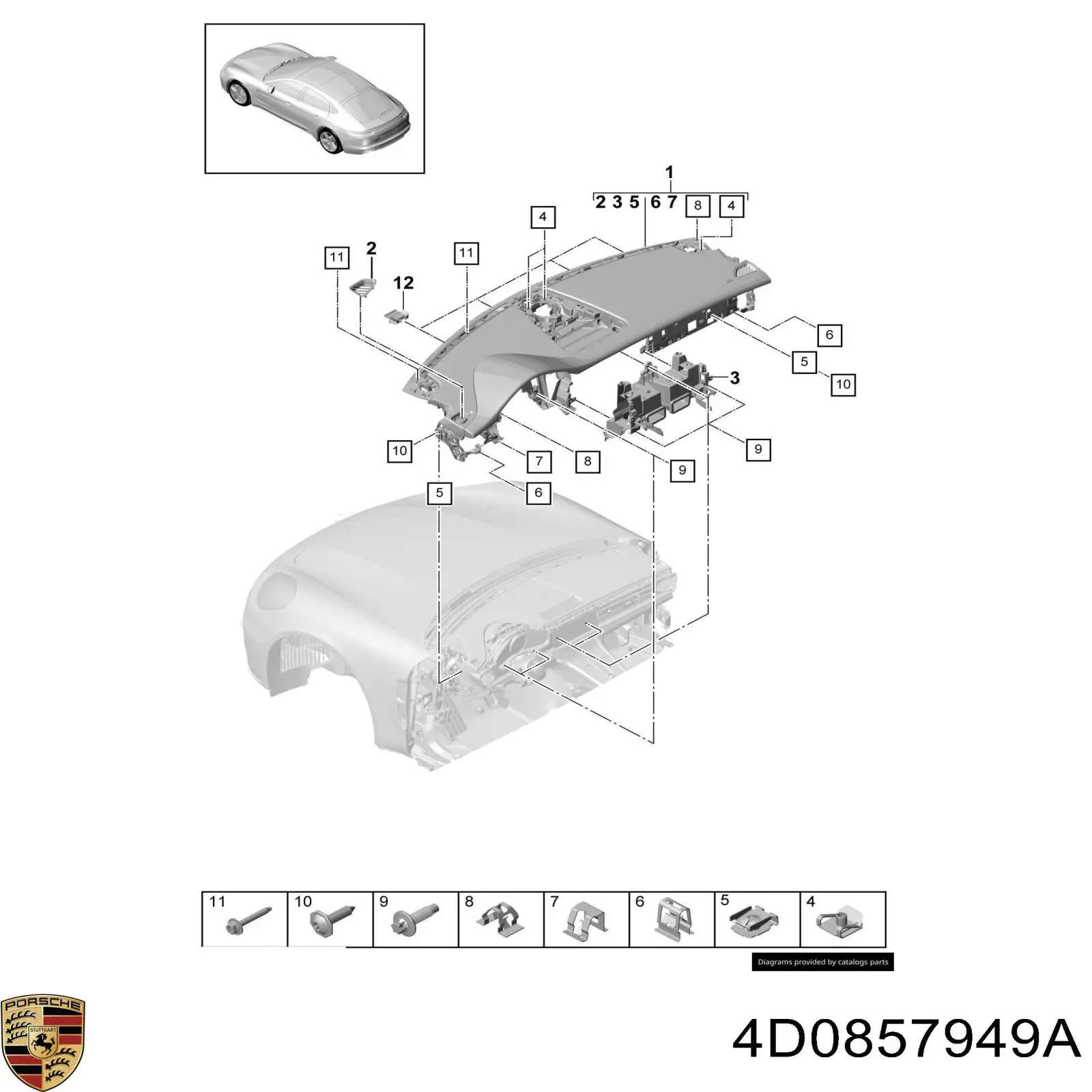  VAG 4D0857949A ціна, від 1.25 USD