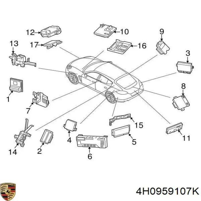 Купити 4H0959107K Porsche 