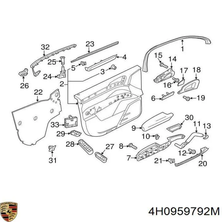 Блок комфорту передніх дверей VAG 4H0959792M ціна, від 11.24 USD