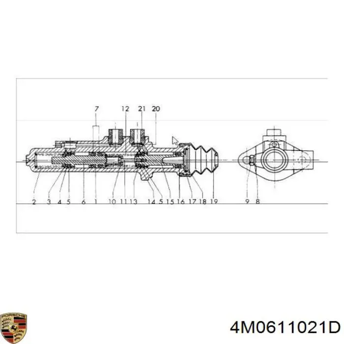 Купити Головний гальмівний циліндр Porsche MACAN S 95B