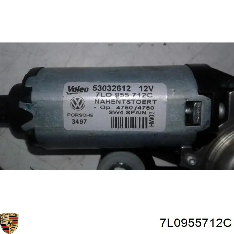 7L0955712C Porsche Моторчик заднього двірника