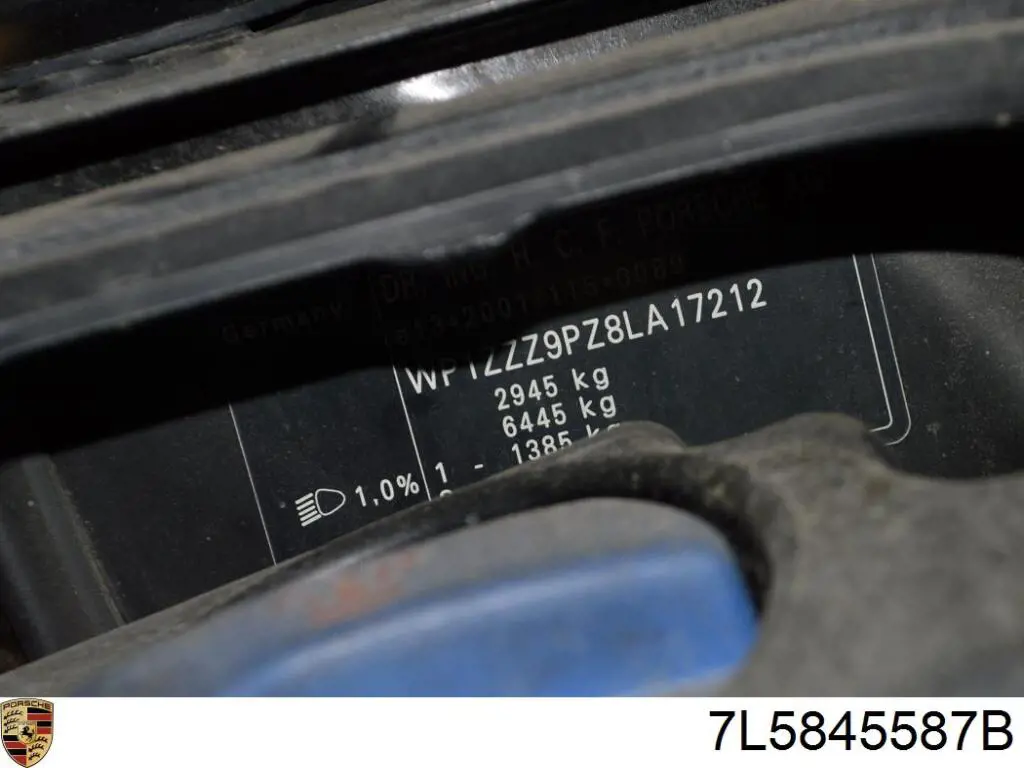7L5845587B Porsche Амортизатор скла задньої, 3/5-ї двері (ляди)