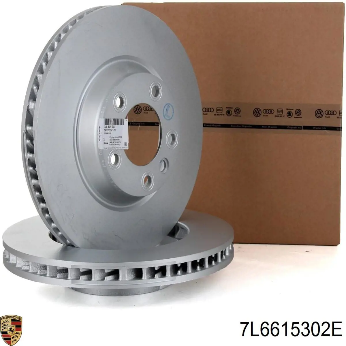 Диск гальмівний передній Porsche 7L6615302E