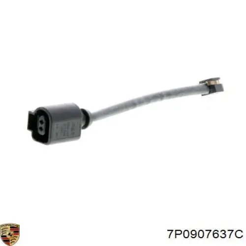 Купити 7P0907637C Porsche Датчик зносу гальмівних колодок, задній