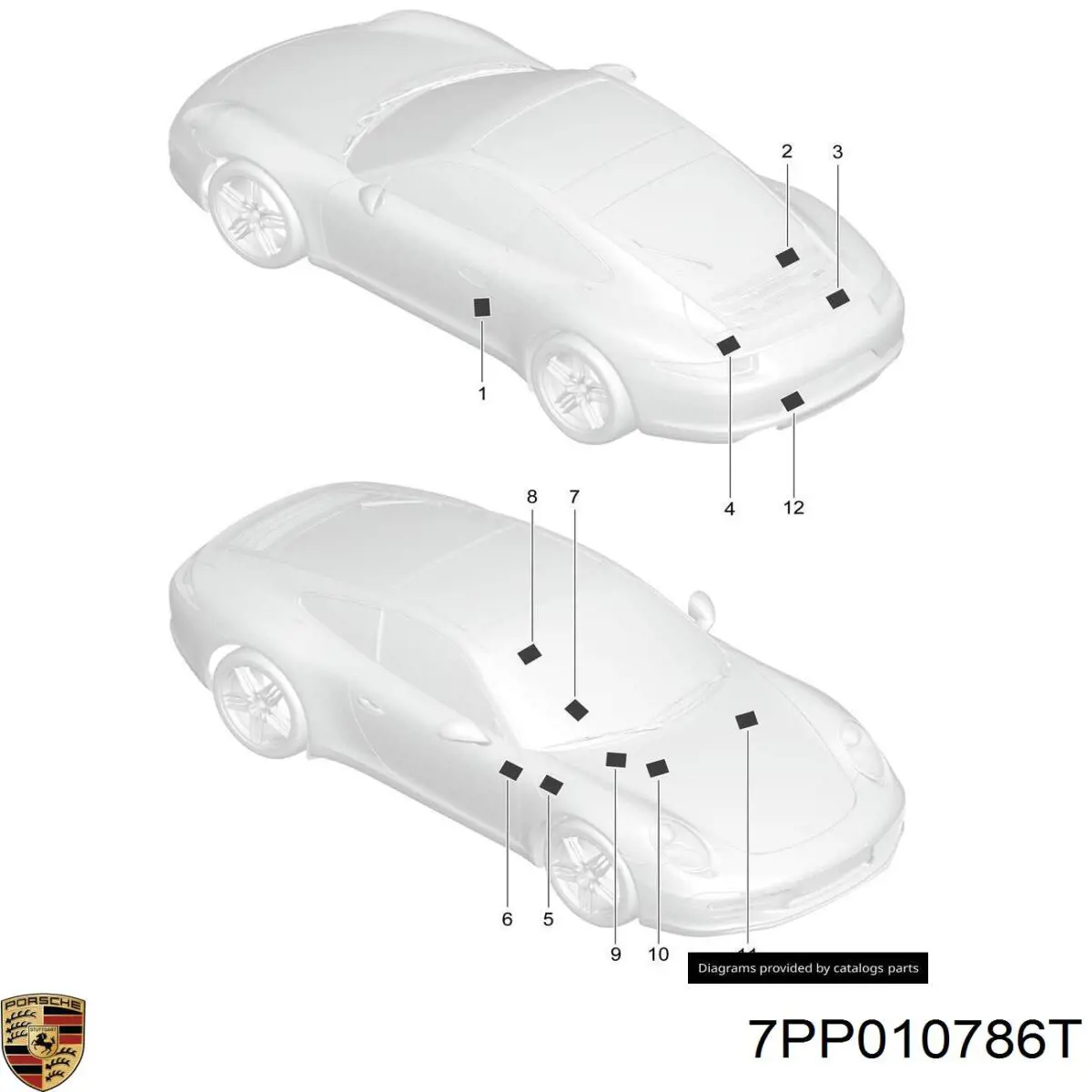  Porsche 7PP010786T ціна, від 57.61 USD