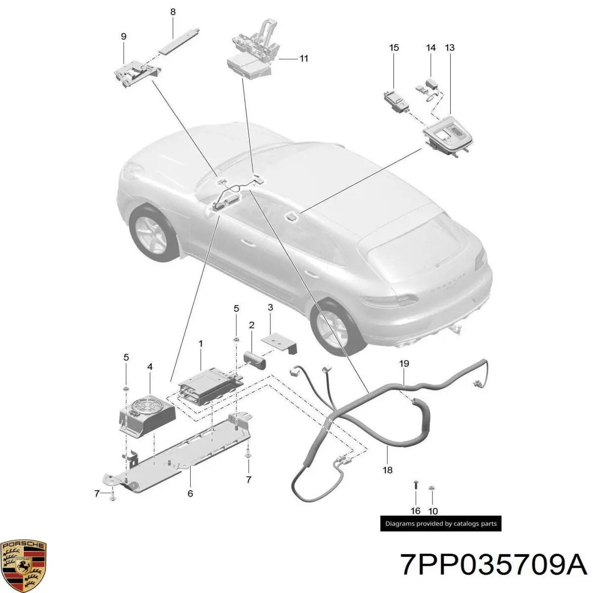 Porsche 7PP035709A ціна, від 5.54 USD