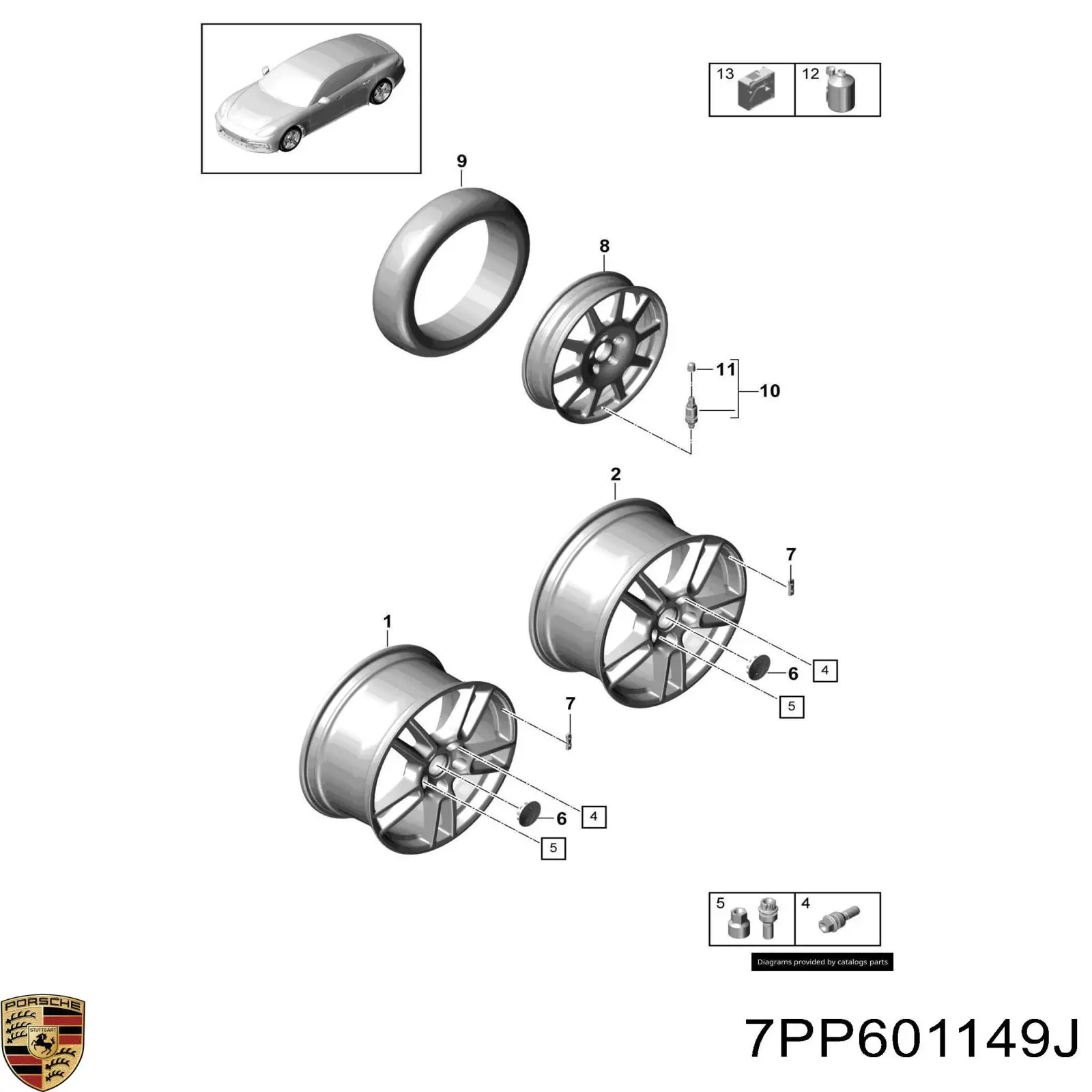  7PP601149J Porsche